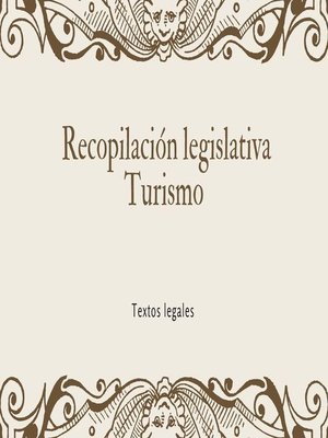 cover image of Recopilación legislativa Turismo